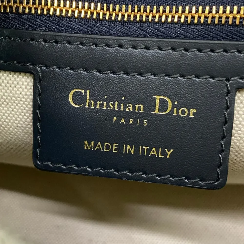 Christian Dior Handbag Dark Navy White